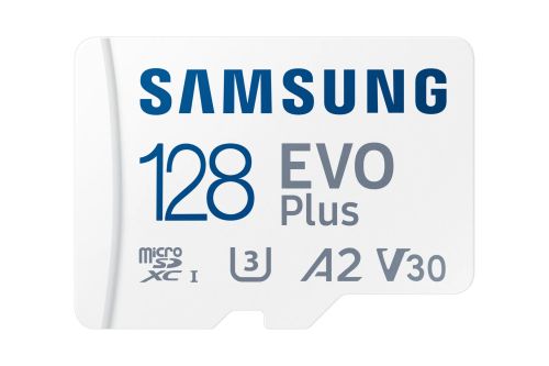 Achat Carte Mémoire SAMSUNG EVO PLUS microSD 128Go 2024 incl. SD Adapter memory card