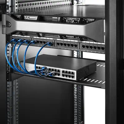Lot de 2 Étagère 1U pour Rack Serveur, Étagère Cantilever Universelle Ventilée pour Montage en Rack, - StarTech - Rack et Armoire - visuel 4