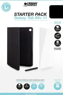 ÉTUI DE PROTECTION À RABAT  CYCLEE POUR SAMSUNG GALAXY TAB A9+ 11 (NOIR) - Urban Factory - Etui et Housse - visuel 2