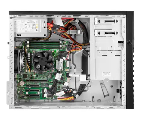 Serveur ProLiant ML30 Gen11 E-2434 3,4 GHz 4 cœurs 1 processeur 32Go-DR 8 disques SFF VROC 2x480GB B - HP - Serveur Tour - visuel 3