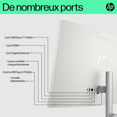 HP 24-cr0067nf HP - visuel 1 - hello RSE - Port USB Type-A, vitesse de transfert de 5 Gbit/s