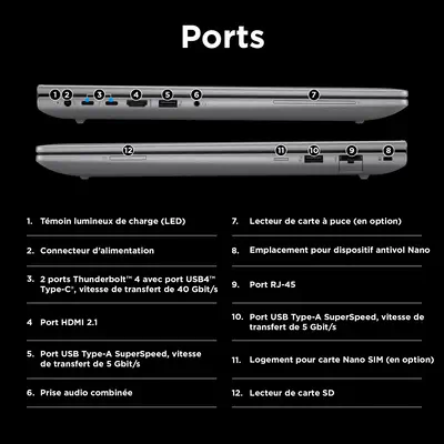 HP ZBook Power G11 Intel Core Ultra 9 185H Station de travail mobile 40,6 cm (16") WUXGA 32 Go DDR5- - Station de Travail Mobile - visuel 4