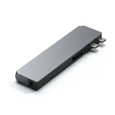 Satechi ST-UCPHMXM station d'accueil 2 x USB 3.2 Gen 2 (3.1 Gen 2) Type-C Gris - Station d'accueil pour portable - visuel 3