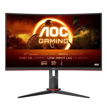 Offre AOC G2 C27G2Z3/BK écran plat de PC 68,6 cm (27") 1920 x 1080 pixels Full HD LED Noir, Rouge