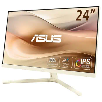 Livraison gratuite ASUS VU249CFE-M écran plat de PC 60,5 cm (23.8") 1920 x 1080 pixels Full HD Or