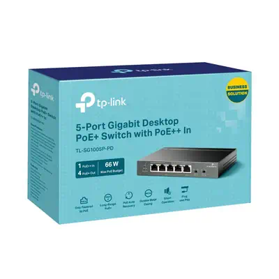 Vente TP-LINK 5-Port Gigabit Desktop Switch with 1-Port PoE++ TP-Link au meilleur prix - visuel 6