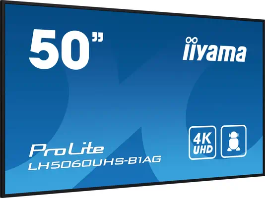 iiyama LH5060UHS-B1AG Écran d'affichage dynamique Carte A numérique 125,7 cm (49.5") LED Wifi 500 cd - Affichage dynamique - visuel 3
