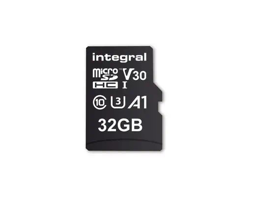 INMSDH32G-100V30 32GB MICRO SD CARD MICROSDHC UHS-1 U3 CL10 V30 A1 UP TO 100MBS READ 30MBS WRITE - Integral - Carte Mémoire - visuel 1