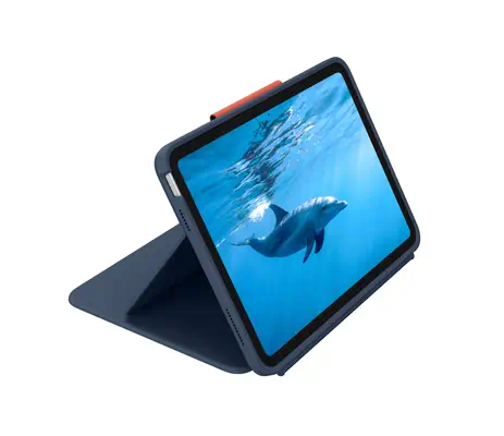 Logitech Rugged Combo 4 AZERTY Français Smart Connector Bleu - Clavier - visuel 2