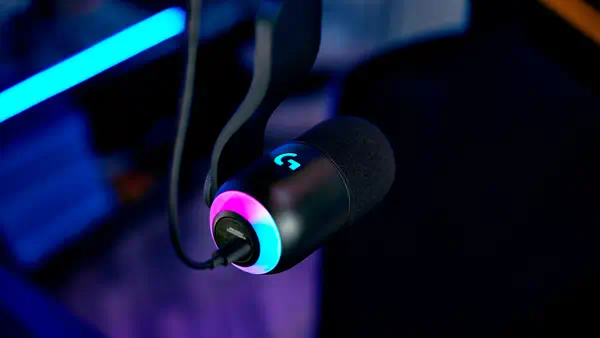 Logitech G Yeti GX Noir, Blanc Microphone de table - Casque Micro - visuel 9