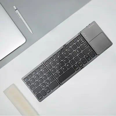 XtremeMac XWH-FLK-13 clavier Universel Bluetooth AZERTY Français Gris - Clavier - visuel 2