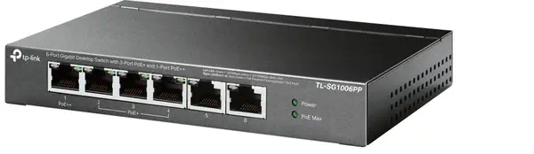 TP-Link TL-SG1006PP commutateur réseau Non-géré Gigabit Ethernet (10/100/1000) TP-Link - visuel 1 - hello RSE - Alimentation par Ethernet