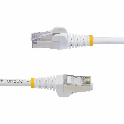 StarTech Câble Ethernet CAT8 Blanc de 2m, RJ45 Snagless - Câble RJ et Fibre optique - visuel 3