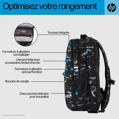 Sac à dos HP Campus XL imprimé marbre - Sacoche & Housse - visuel 8
