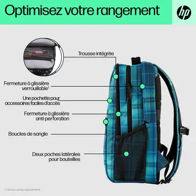 Sac à dos HP Campus XL (tartan) - Sacoche & Housse - visuel 8