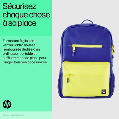 Sac à dos HP Campus (bleu) HP - visuel 1 - hello RSE - Un design élégant et responsable