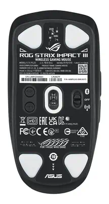 ASUS ROG Strix Impact III Wireless souris Jouer Ambidextre RF sans fil + Bluetooth Optique 36000 DPI - Asus - Souris - visuel 2