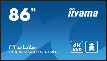 Meilleur prix iiyama LH8675UHS-B1AG Écran d'affichage dynamique Écran plat de signalisation numérique 2,17 m (85.6