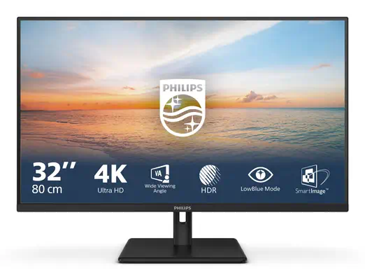 Philips 1000 series 32E1N1800LA/00 LED display 80 cm (31.5") 3840 x 2160 pixels 4K Ultra HD LCD Noir - Ecran Ordinateur - visuel 9