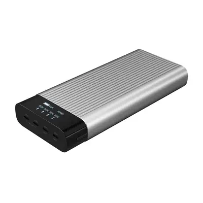 HYPER HJ245B banque d'alimentation électrique 27000 mAh Argent Hyper - visuel 1 - hello RSE - Chargement simultané de 4 appareils