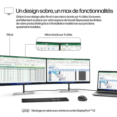 Écran FHD 23,8 pouces HP Série 7 Pro HP - visuel 1 - hello RSE - Plus de contraste
