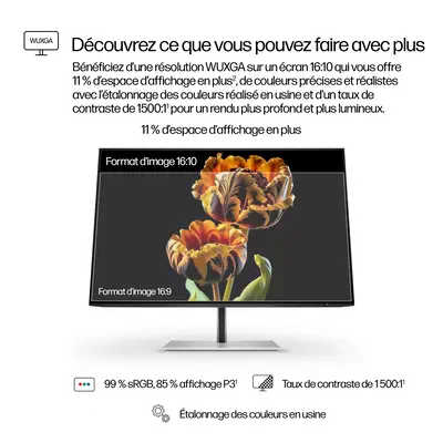 Écran WUXGA 24 pouces HP Série 7 Pro - 724pn - Ecran Ordinateur - visuel 10