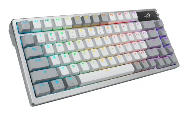 ASUS ROG Azoth clavier Gaming USB + RF Wireless + Bluetooth Blanc - Asus - Périphérique Informatique - visuel 4