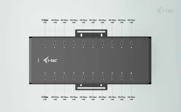 Achat I-TEC USB-C/USB-A Metal Charging+Data HUB 15W per port sur hello RSE - visuel 9