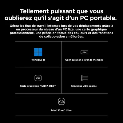 HP ZBook Fury G11 Intel® Core™ i7 i7-14700HX Station de travail mobile 40,6 cm (16") WUXGA 16 Go DDR - Station de Travail Mobile - visuel 6