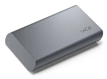 LaCie Mobile SSD Secure Technologie Thunderbolt 500 Go USB Type-C 3.2 Gen 2 (3.1 Gen 2) Gris garantie