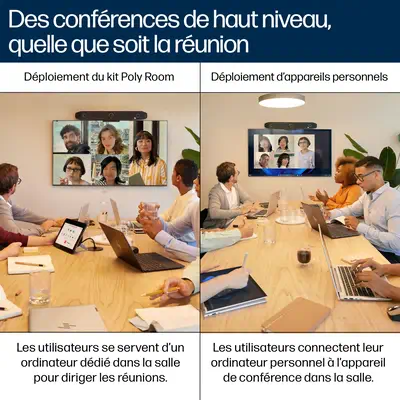 Barre de visioconférence USB Poly Studio V52 sans cordon d’alimentation TAA - HP - Visioconférence - visuel 4