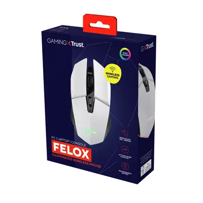 Trust GXT 110 FELOX souris Jouer Droitier RF Trust - visuel 1 - hello RSE - Compagnon de boutons