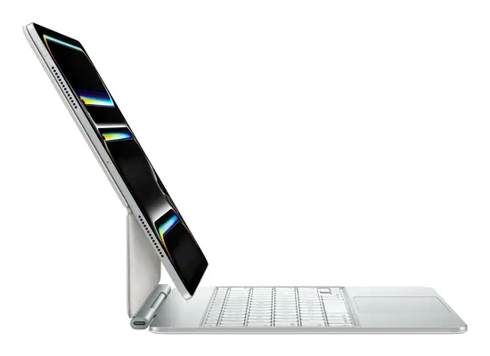 Magic Keyboard pour iPad Pro 13 pouces (M4) - Français - Blanc - Apple - Clavier - visuel 8