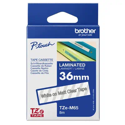 Brother TZE-M65 ruban d'étiquette Transparent - Autres consommables - visuel 3