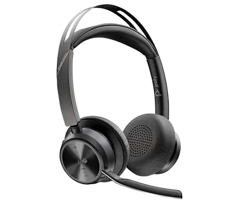 Micro-casque Poly Voyager Focus 2 USB-C-C certifié Microsoft Teams + adaptateur USB-C/A - Casque Micro - visuel 1