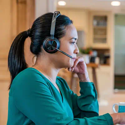 Micro-casque Poly Voyager Focus 2 USB-C-C certifié Microsoft Teams + adaptateur USB-C/A - HP - Casque Micro - visuel 5