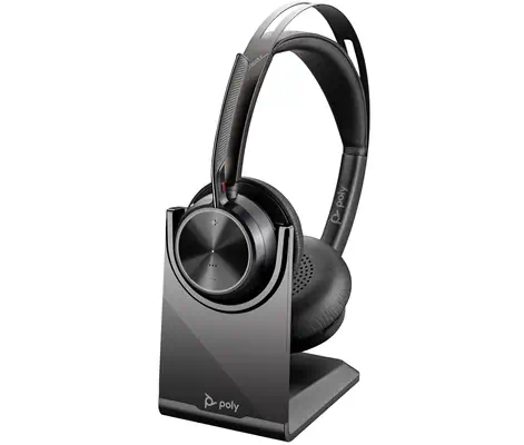 Micro-casque Poly Voyager Focus 2 USB-C-C + adaptateur Poly - visuel 1 - hello RSE - Capteurs intelligents