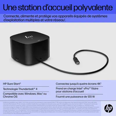 Station d’accueil HP Thunderbolt 120 W G4 - Station d'accueil pour portable - visuel 9