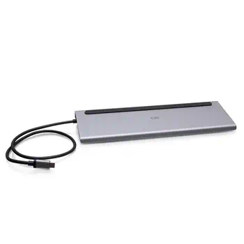 Offre Station d'accueil USB-C 10-en-1, triple écran avec HDMI, DisplayPort, VGA, Ethernet, USB, lecteur de