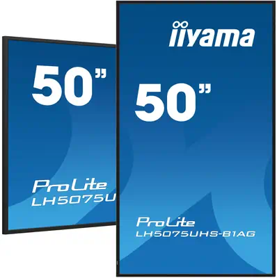 iiyama LH5075UHS-B1AG Écran d'affichage dynamique Écran plat de signalisation numérique 125,7 cm (49 - Ecran Ordinateur - visuel 1