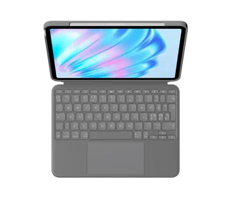 Logitech Combo Touch QWERTY Danois, Finlandais, Norvégien, Suédois Smart Connector Gris - Clavier - visuel 2