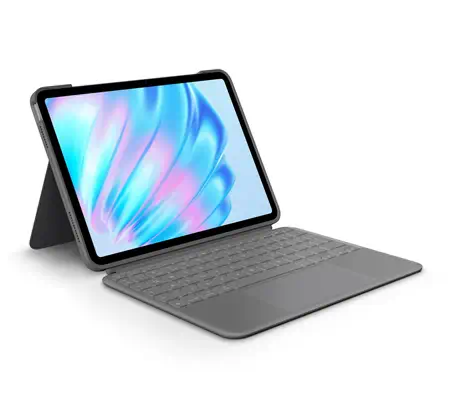 Logitech Combo Touch QWERTY Anglais britannique Smart Connector Gris - Clavier - visuel 1