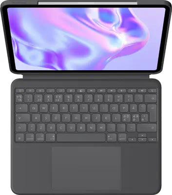 Logitech Combo Touch QWERTY Danois, Finlandais, Nordique, Suédois Smart Connector Graphite - Clavier - visuel 2