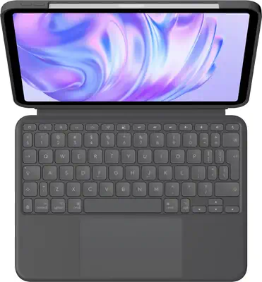 Logitech Combo Touch QWERTY US International Smart Connector Graphite - Accessoires Tablette - visuel 2