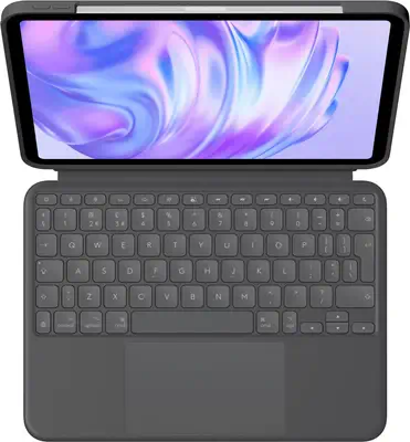 Logitech Combo Touch QWERTY Anglais britannique Smart Connector Graphite - Clavier - visuel 3