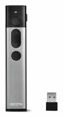 DICOTA D32075 pointeur lumineux 30 m Noir, Gris - Dicota - Souris - visuel 2