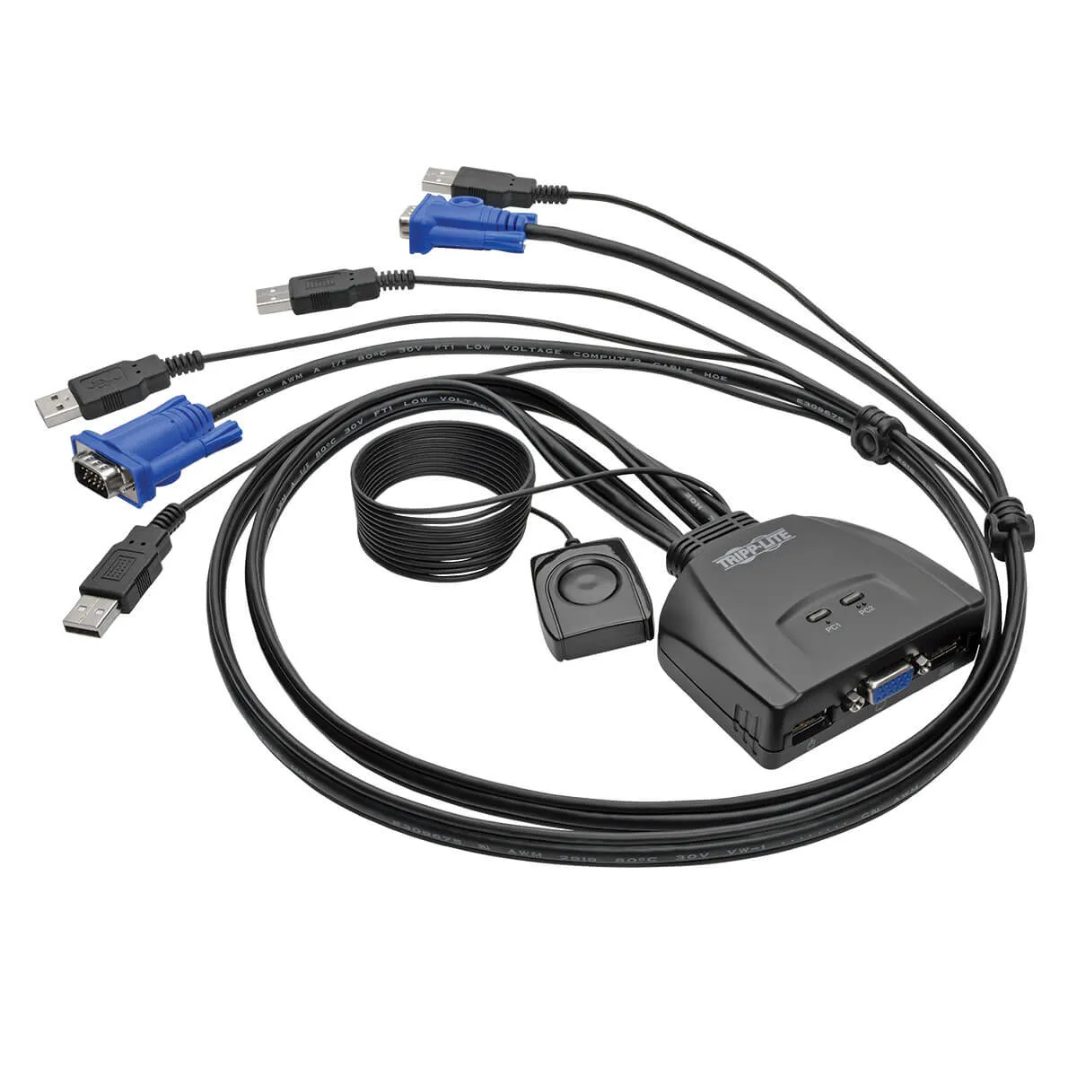 Achat EATON TRIPPLITE 2-Port USB/VGA Cable KVM Switch with au meilleur prix
