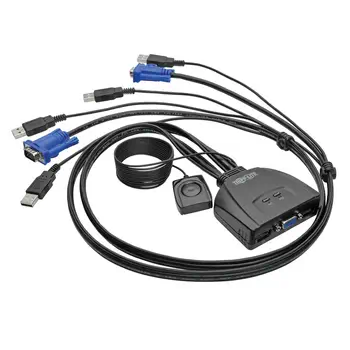Revendeur officiel Switchs et Hubs EATON TRIPPLITE 2-Port USB/VGA Cable KVM Switch with