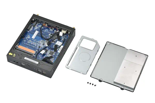 XPC slim Barebone DS50U5, i5-1335U, 2x LAN (1x 2.5Gbit ,1x 1Gbit), 1xCOM,1xHDMI,1xDP, 1x VGA, fanles - Shuttle - visuel 8