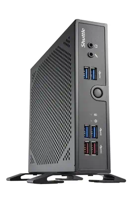 XPC slim Barebone DS50U5, i5-1335U, 2x LAN (1x 2.5Gbit ,1x 1Gbit), 1xCOM,1xHDMI,1xDP, 1x VGA, fanles - Shuttle - visuel 1